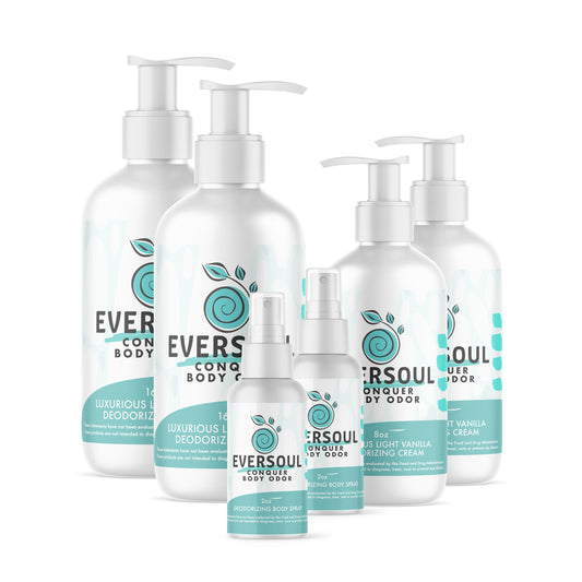 Eversoul Solutions® Deodorizing 48oz Body Cream + 4oz Body Spray Package